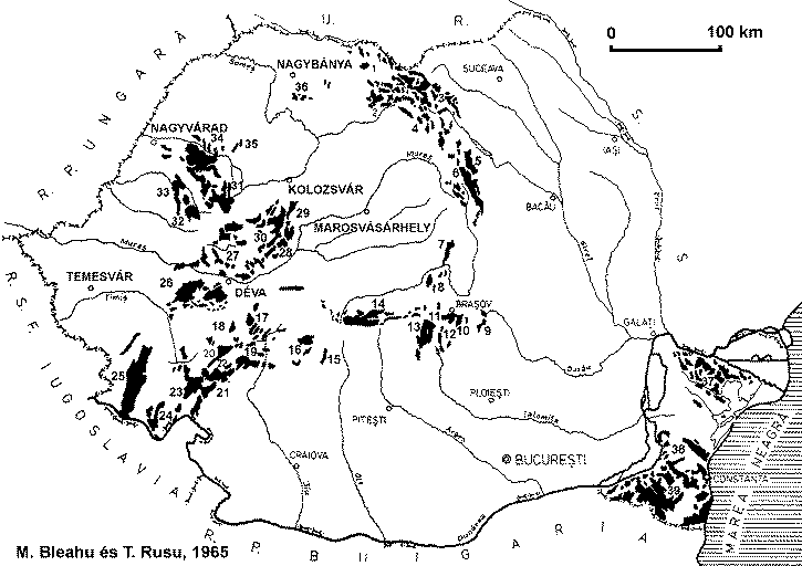 Romnia karsztterletei