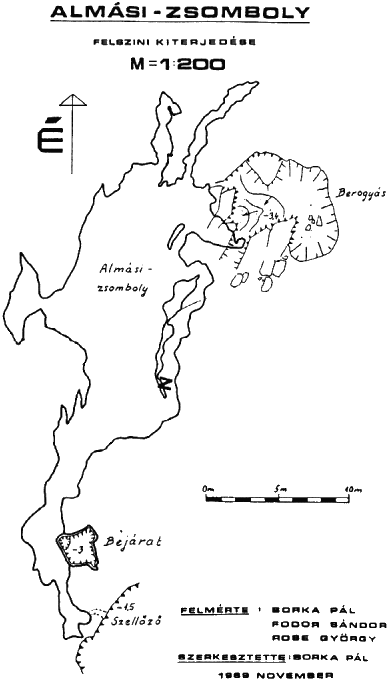 Almsi-zsomboly alaprajza